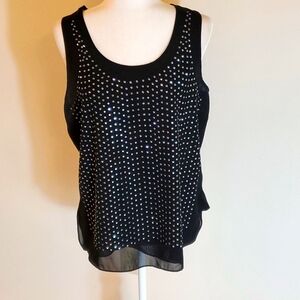 Pretty Rebellious black crewneck tank top